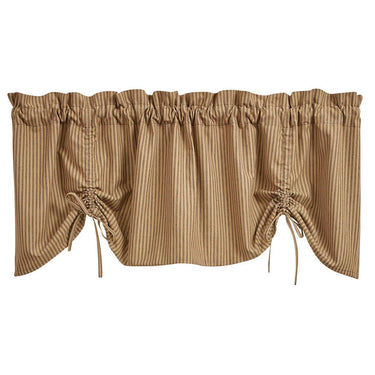 Sturbridge Black Ticking Valance - Farmhouse 60x20 Park designs - The Fox Decor